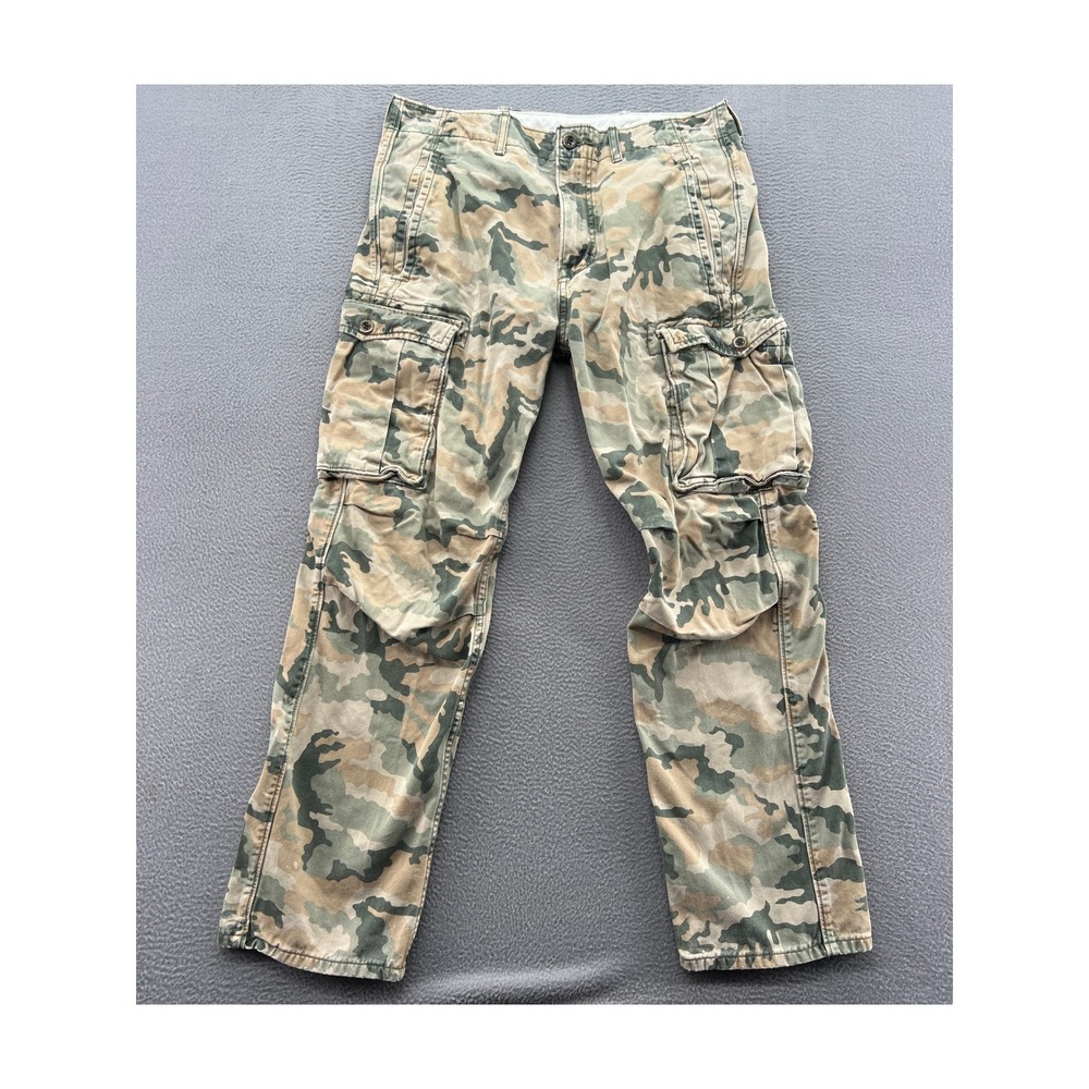 Levis Pants Men's 30x30 Camo Cargo Pants Woodland Utility Straight Leg